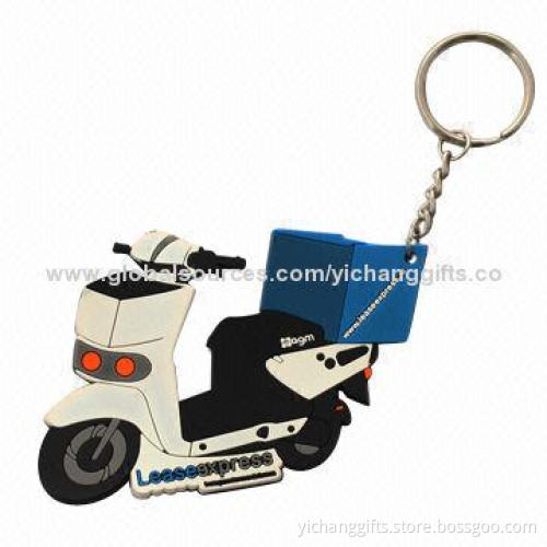 PVC Keychains, Custom Logo, Available in Various Colors and Styles, Good Idea for Promotion Gifts